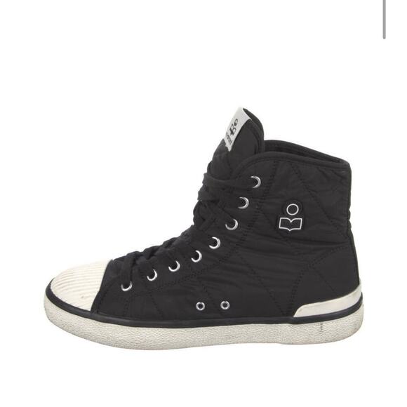 ISABEL MARANT Benkeen quilted shell hightop Size 7.5 - Picture 2 of 6